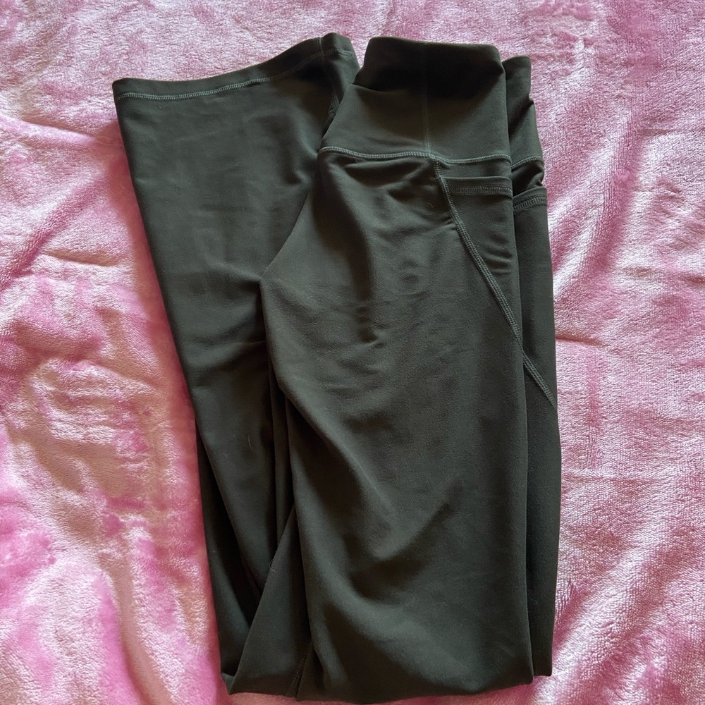 Old Navy Women's Dark Green Boot-Cut Leggings